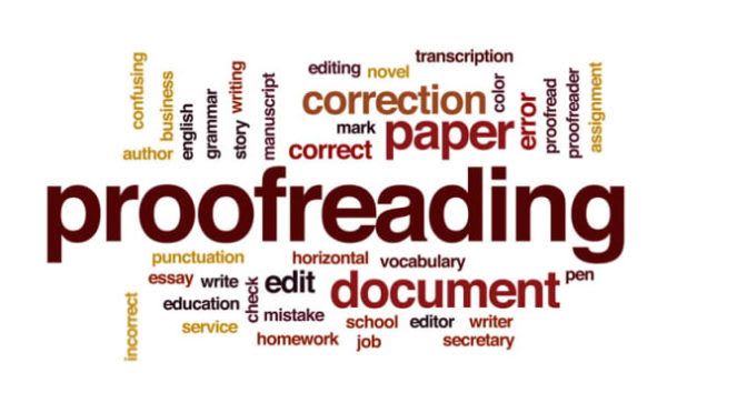 Home typing, proofreading and editing services